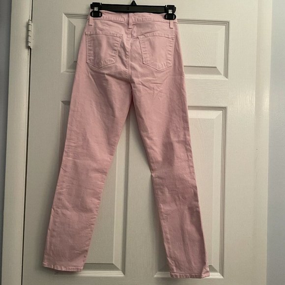 J Brand Cropped Rail Pink Chalk Pants Women's Size 26 - Picture 3 of 11
